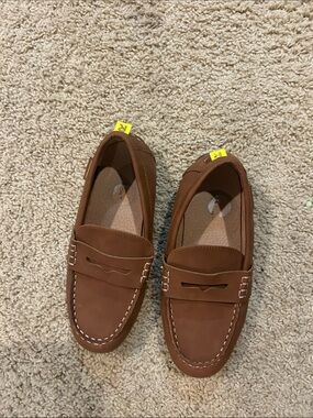 Rockport Men's Tan/Brown Leather Penny Loafers